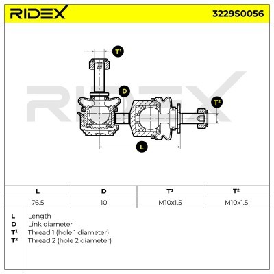 Łącznik Stabilizatora RIDEX 3229S0056 3229S0056 - foto 11