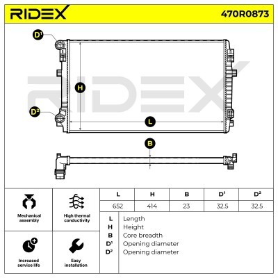 Chłodnica RIDEX 470R0873 470R0873 - foto 6