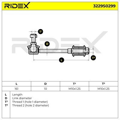 Łącznik Stabilizatora RIDEX 3229S0299 3229S0299 - foto 5
