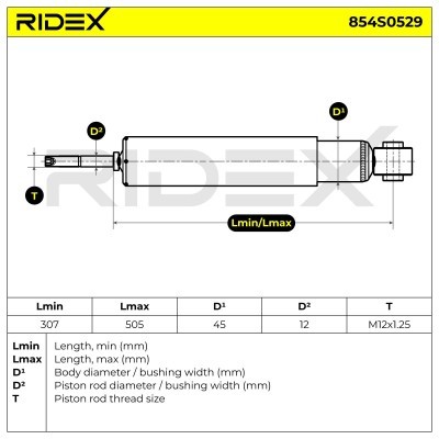 Amortyzator RIDEX 854S0529 854S0529 - foto 7