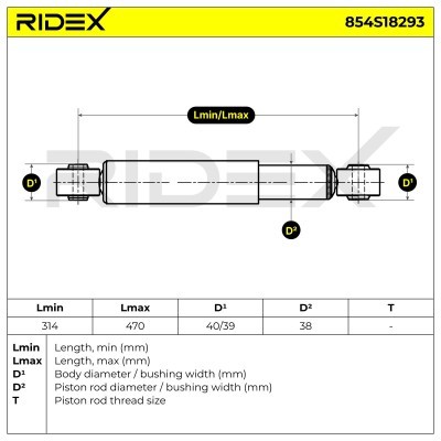 Amortyzator RIDEX 854S18293 854S18293 - foto 8
