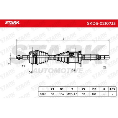Półoś Napędowa Stark SKDS-0210733 SKDS-0210733 - foto 5