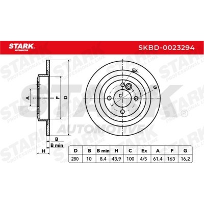 Tarcza hamulcowa Stark SKBD-0023294 SKBD-0023294 - foto 5