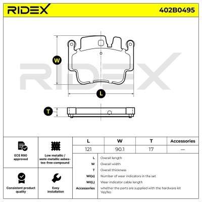 Klocki hamulcowe RIDEX 402B0495 402B0495 - foto 7