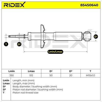 Amortyzator RIDEX 854S0640 854S0640 - foto 9