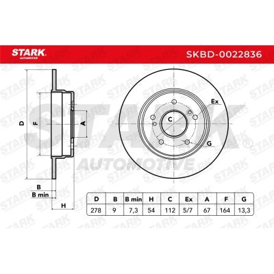 Tarcza hamulcowa Stark SKBD-0022836 SKBD-0022836 - foto 4