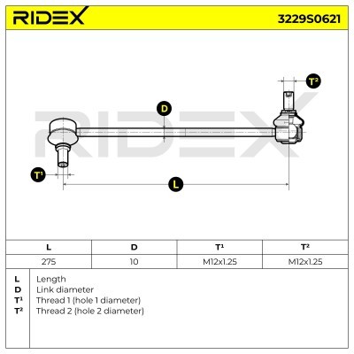 Łącznik Stabilizatora RIDEX 3229S0621 3229S0621 - foto 5