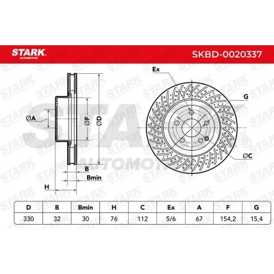 Tarcza hamulcowa Stark SKBD-0020337 SKBD-0020337 - foto 4