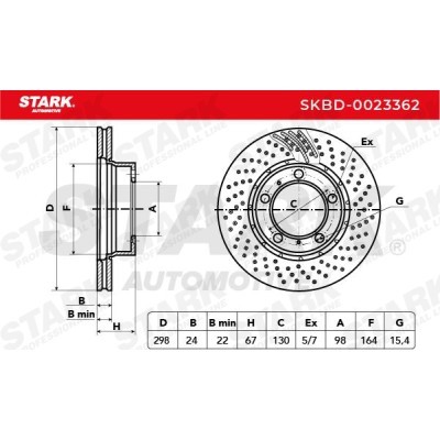 Tarcza hamulcowa Stark SKBD-0023362 SKBD-0023362 - foto 4