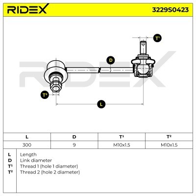 Łącznik Stabilizatora RIDEX 3229S0423 3229S0423 - foto 6