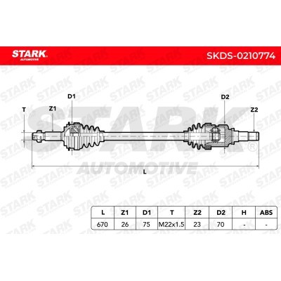 Półoś Napędowa Stark SKDS-0210774 SKDS-0210774 - foto 7