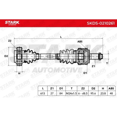 Półoś Napędowa Stark SKDS-0210261 SKDS-0210261 - foto 6