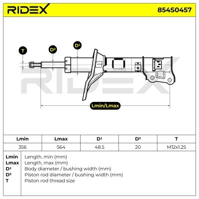 Amortyzator RIDEX 854S0457 854S0457 - foto 5