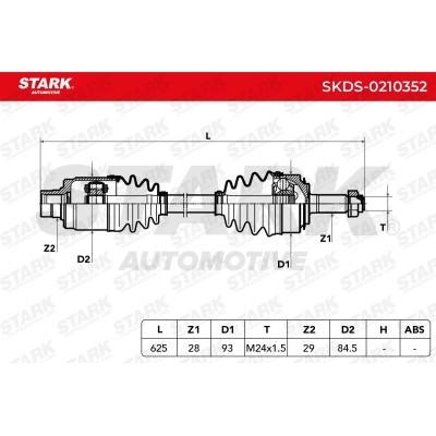 Półoś Napędowa Stark SKDS-0210352 SKDS-0210352 - foto 8