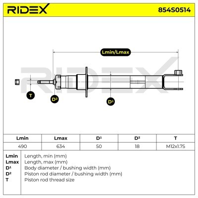 Amortyzator RIDEX 854S0514 854S0514 - foto 11