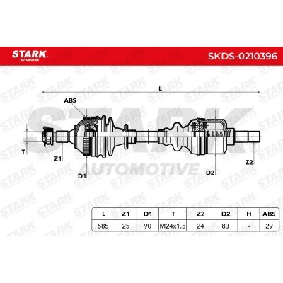 Półoś Napędowa Stark SKDS-0210396 SKDS-0210396 - foto 5