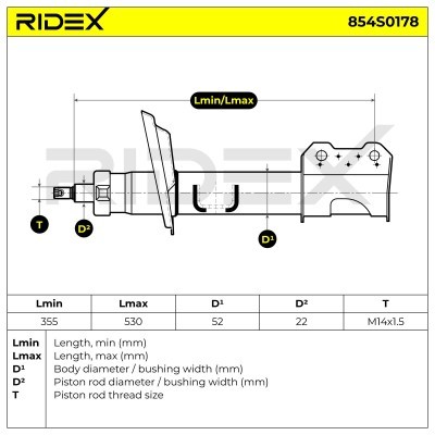 Amortyzator RIDEX 854S0178 854S0178 - foto 8