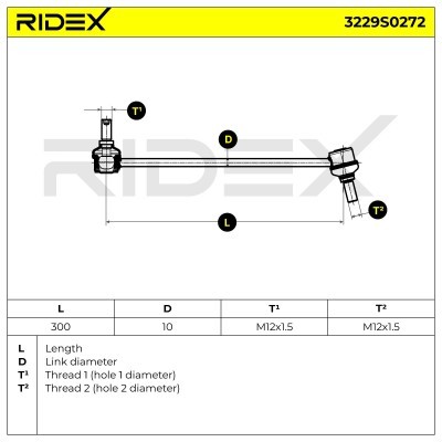 Łącznik Stabilizatora RIDEX 3229S0272 3229S0272 - foto 5