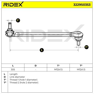 Łącznik Stabilizatora RIDEX 3229S0353 3229S0353 - foto 6