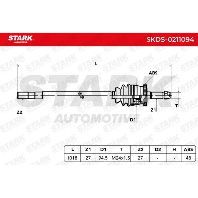 Półoś Napędowa Stark SKDS-0211094 SKDS-0211094 - foto 7