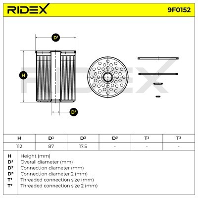 Filtr Paliwa RIDEX 9F0152 9F0152 - foto 5