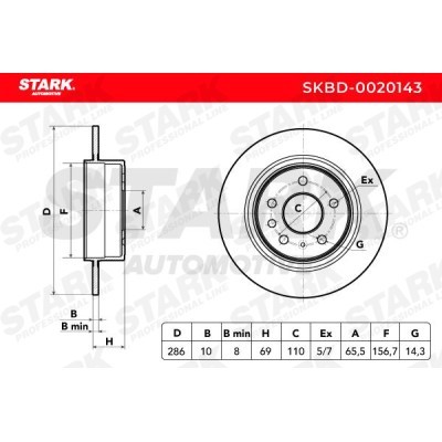 Tarcza hamulcowa Stark SKBD-0020143 SKBD-0020143 - foto 5