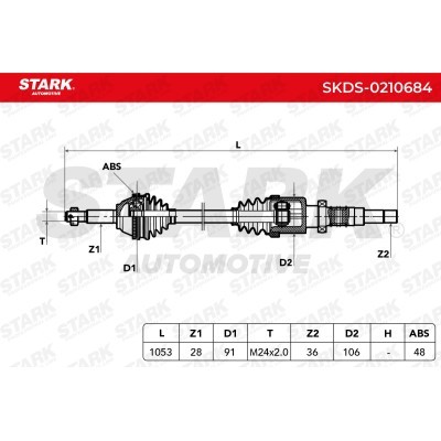 Półoś Napędowa Stark SKDS-0210684 SKDS-0210684 - foto 7