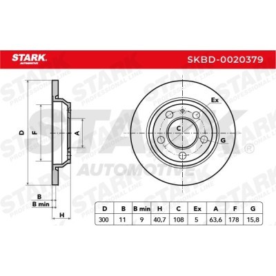 Tarcza hamulcowa Stark SKBD-0020379 SKBD-0020379 - foto 5