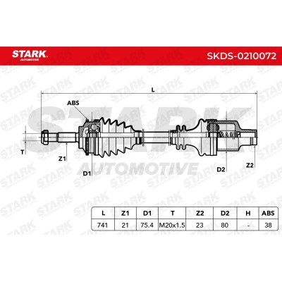 Półoś Napędowa Stark SKDS-0210072 SKDS-0210072 - foto 5