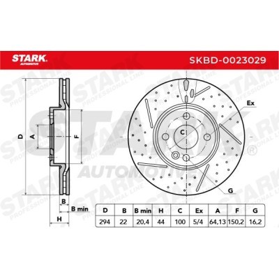 Tarcza hamulcowa Stark SKBD-0023029 SKBD-0023029 - foto 3