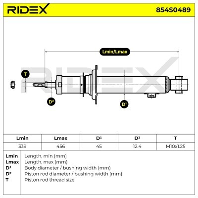 Amortyzator RIDEX 854S0489 854S0489 - foto 6