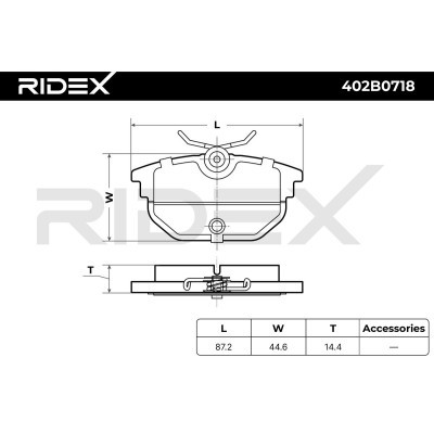 Klocki hamulcowe RIDEX 402B0718 402B0718 - foto 7