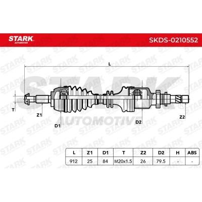 Półoś Napędowa Stark SKDS-0210552 SKDS-0210552 - foto 7
