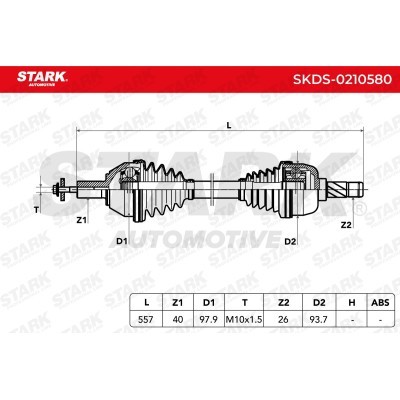 Półoś Napędowa Stark SKDS-0210580 SKDS-0210580 - foto 3