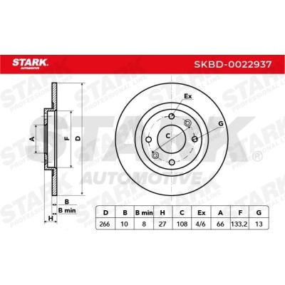 Tarcza hamulcowa Stark SKBD-0022937 SKBD-0022937 - foto 3