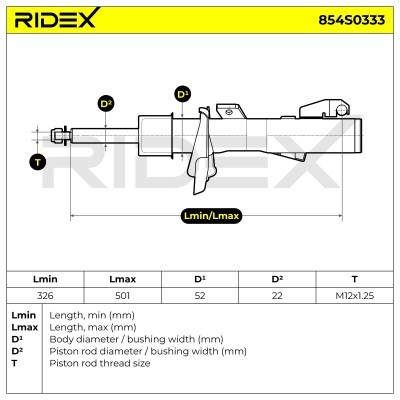 Amortyzator RIDEX 854S0333 854S0333 - foto 5