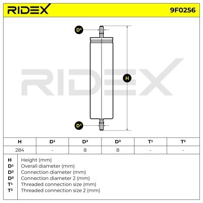 Filtr Paliwa RIDEX 9F0256 9F0256 - foto 6