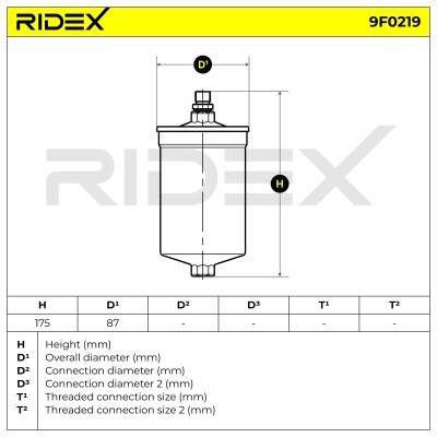 Filtr Paliwa RIDEX 9F0219 9F0219 - foto 5