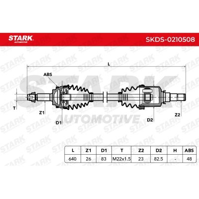 Półoś Napędowa Stark SKDS-0210508 SKDS-0210508 - foto 6
