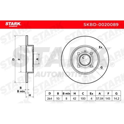 Tarcza hamulcowa Stark SKBD-0020089 SKBD-0020089 - foto 4