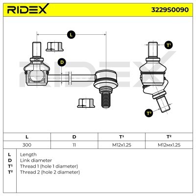 Łącznik Stabilizatora RIDEX 3229S0090 3229S0090 - foto 3