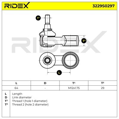 Łącznik Stabilizatora RIDEX 3229S0297 3229S0297 - foto 5