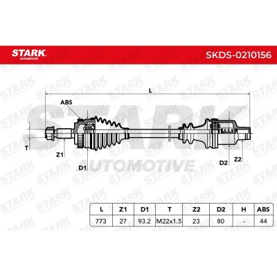 Półoś Napędowa Stark SKDS-0210156 SKDS-0210156 - foto 6