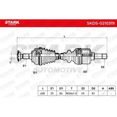 Półoś Napędowa Stark SKDS-0210319 SKDS-0210319 - foto 5
