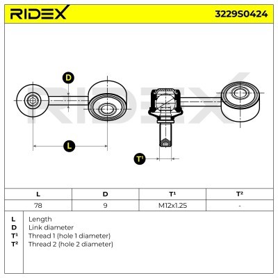 Łącznik Stabilizatora RIDEX 3229S0424 3229S0424 - foto 5