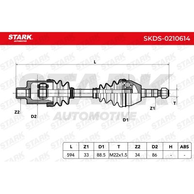 Półoś Napędowa Stark SKDS-0210614 SKDS-0210614 - foto 7