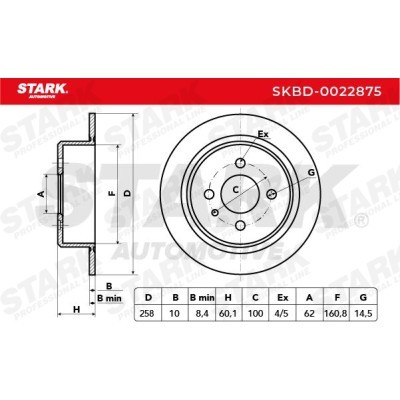 Tarcza hamulcowa Stark SKBD-0022875 SKBD-0022875 - foto 5