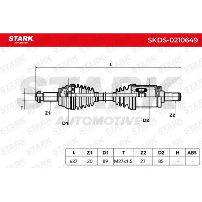 Półoś Napędowa Stark SKDS-0210649 SKDS-0210649 - foto 8