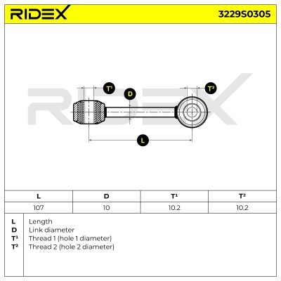 Łącznik Stabilizatora RIDEX 3229S0305 3229S0305 - foto 6