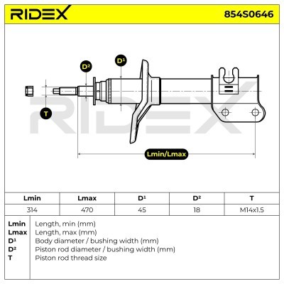 Amortyzator RIDEX 854S0646 854S0646 - foto 8